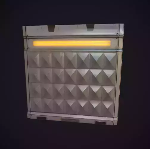 Sci-Fi Panel 1 - Low Poly Low-poly 3D model