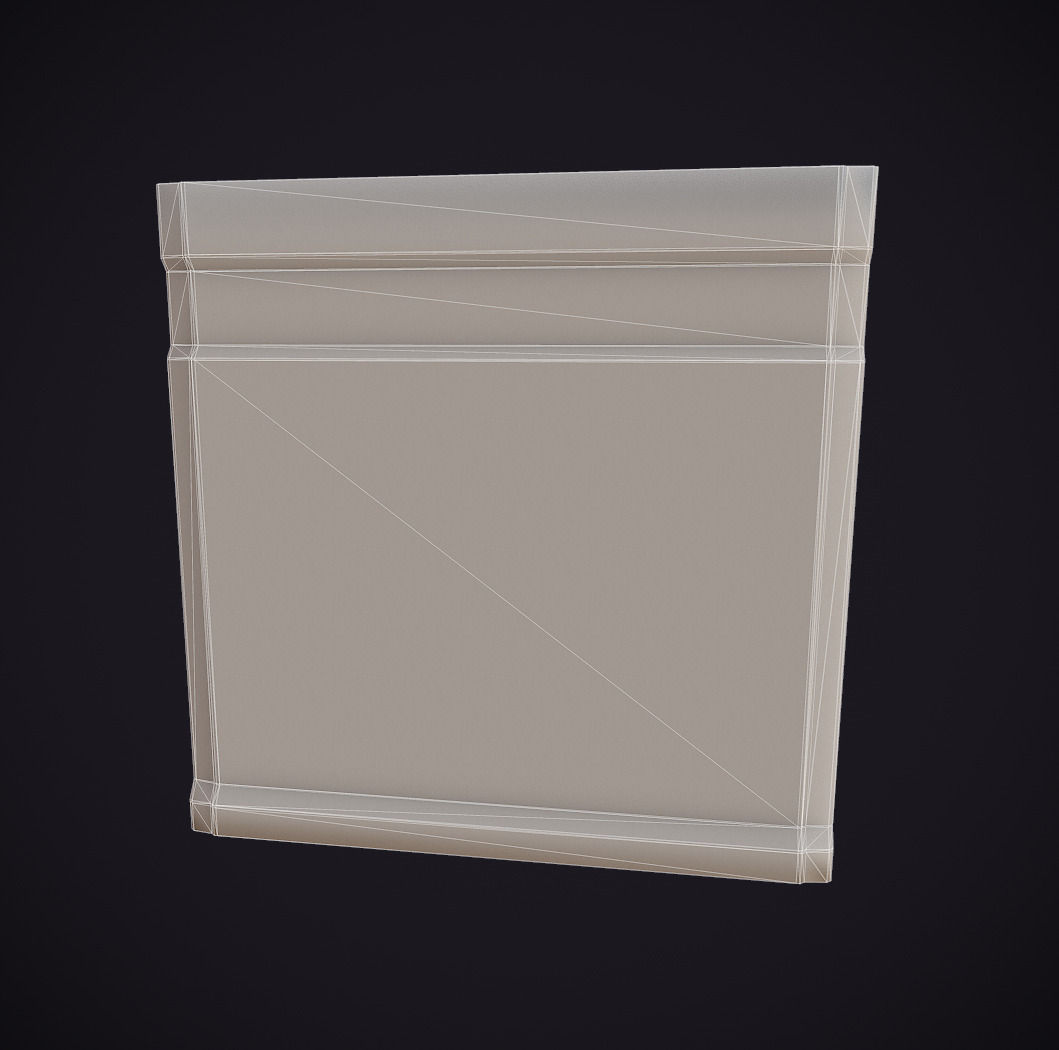 Sci-Fi Panel 1 - Low Poly Low-poly 3D model_1