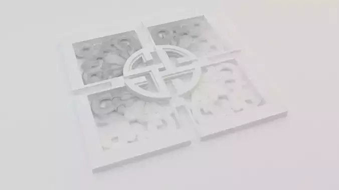 Mongolian Ornament of Architectural decoration