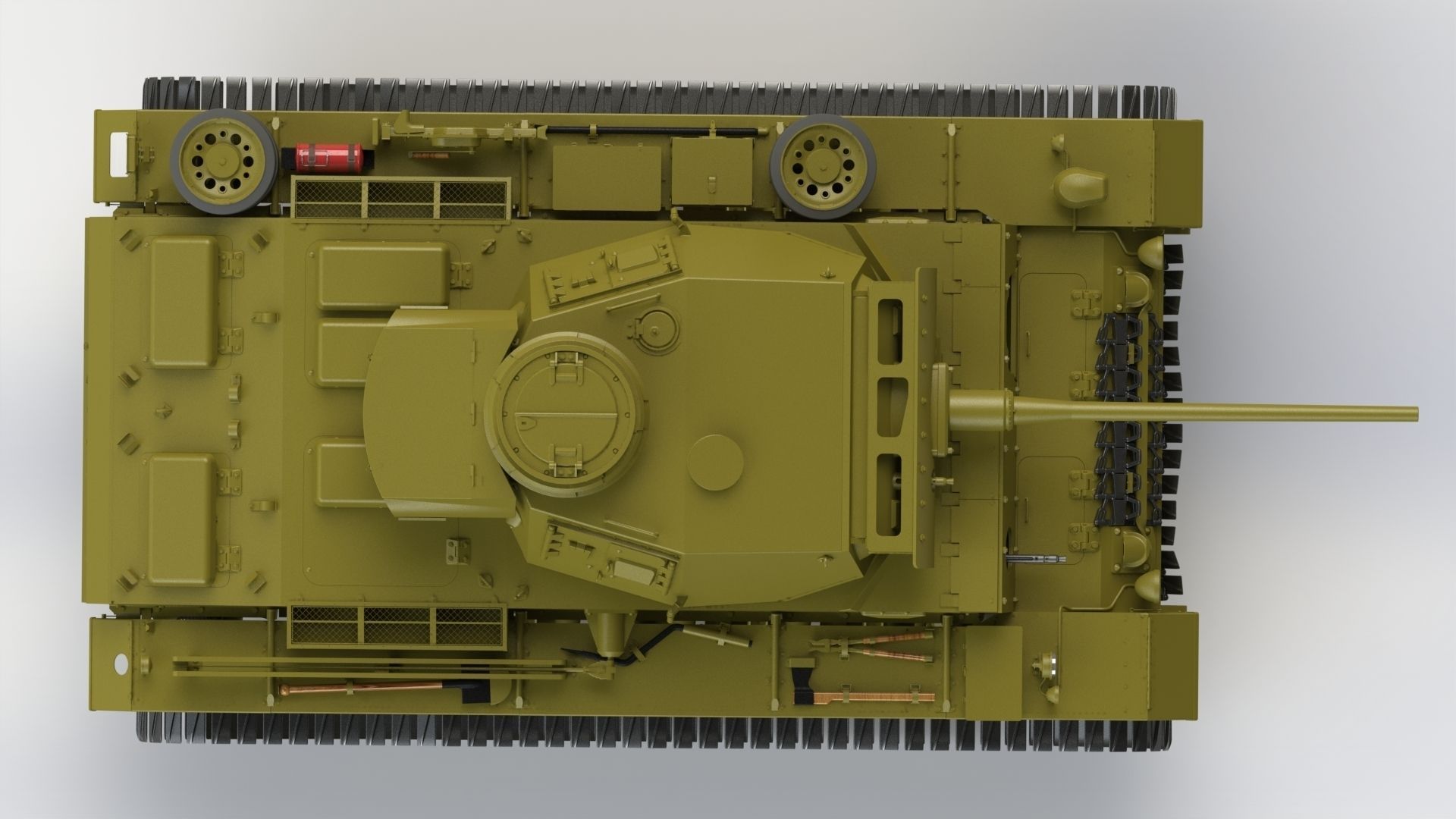 Pz Kpfw III Ausf L Free 3D model_8