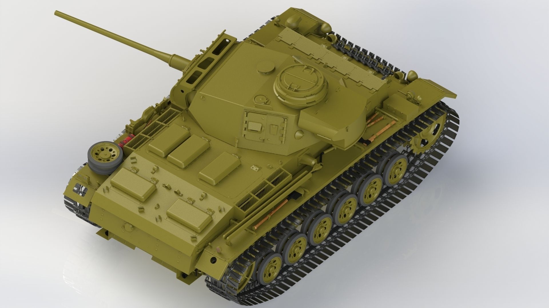 Pz Kpfw III Ausf L Free 3D model_1