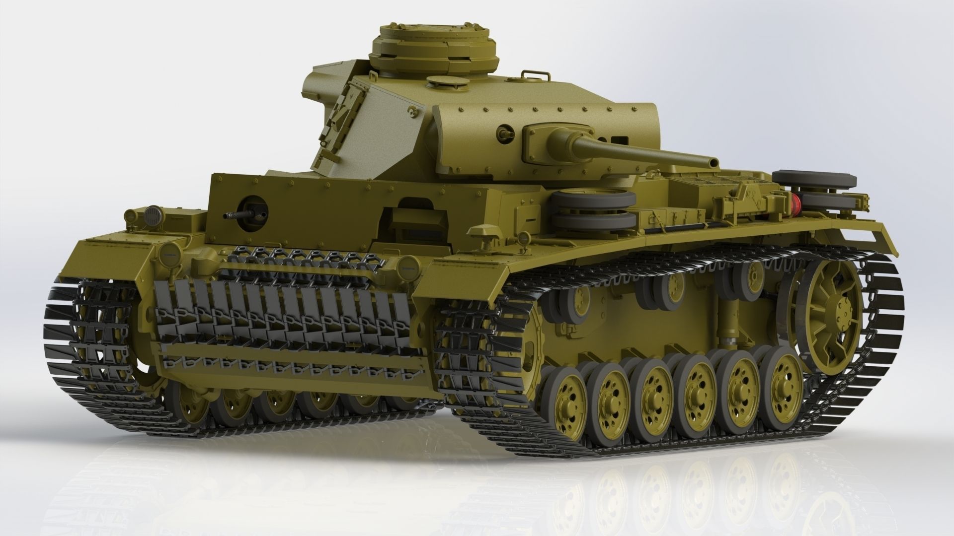 Pz Kpfw III Ausf L Free 3D model_0