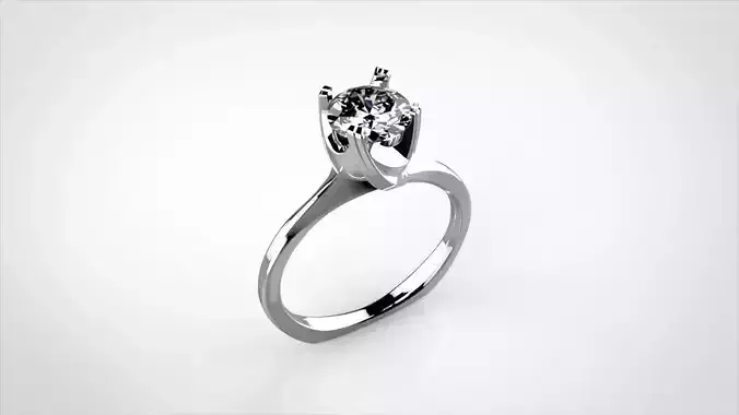 Spiral engagement ring 17mm