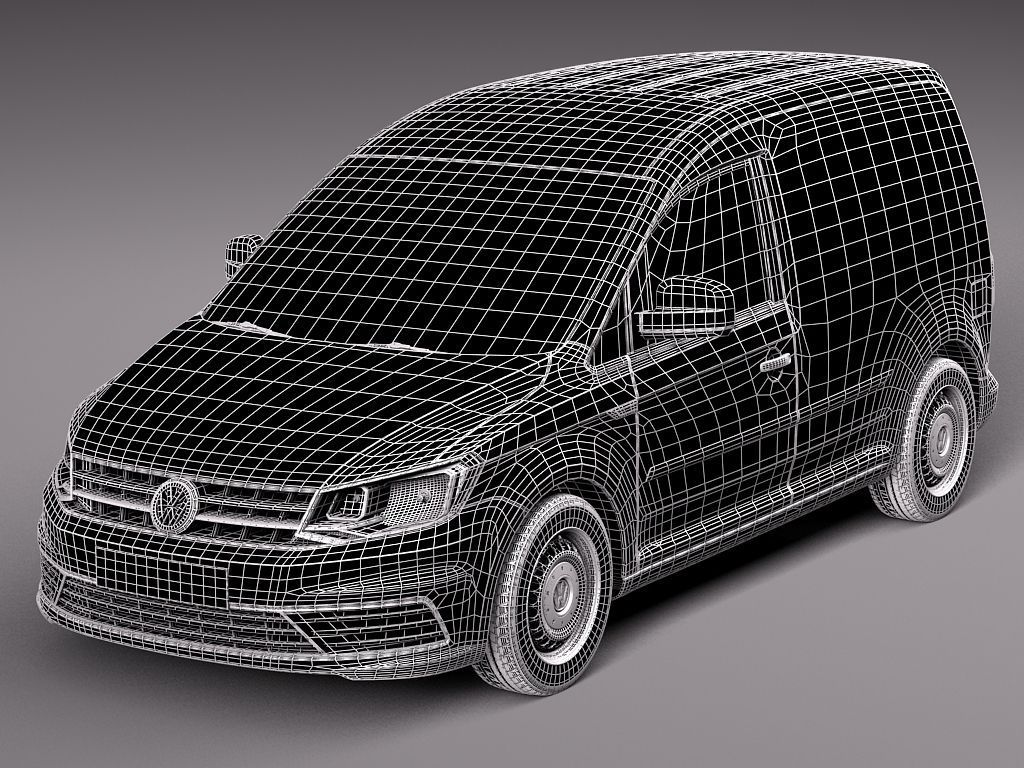 Volkswagen Caddy Cargo VAN 2016 3D model_10