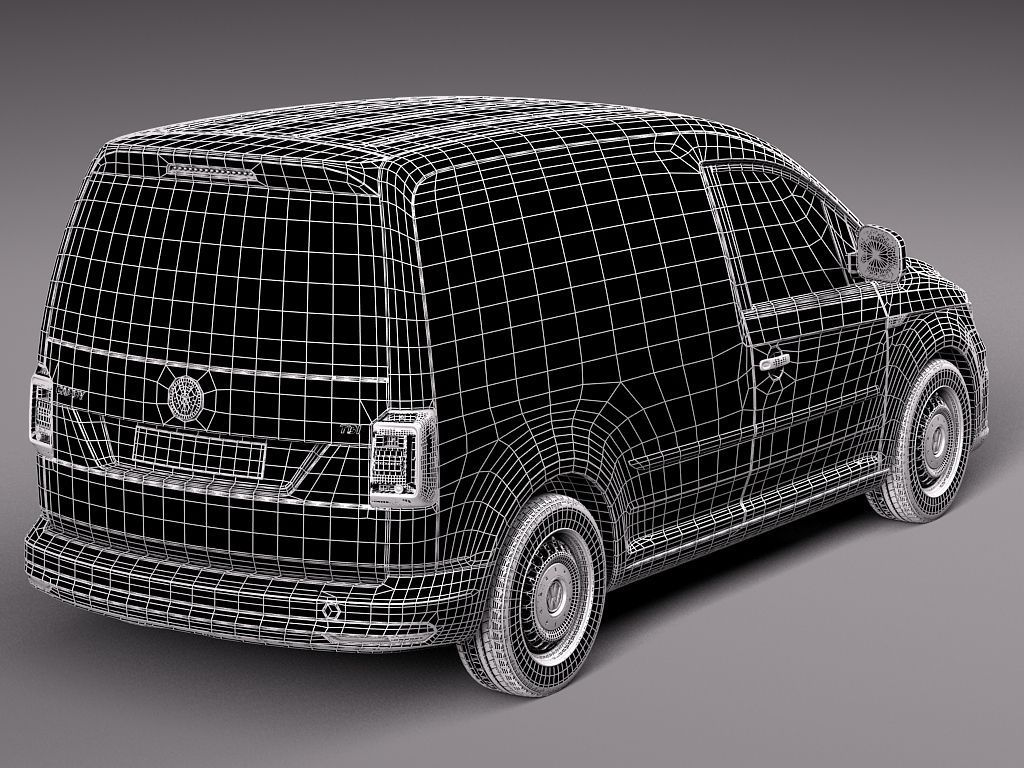 Volkswagen Caddy Cargo VAN 2016 3D model_11