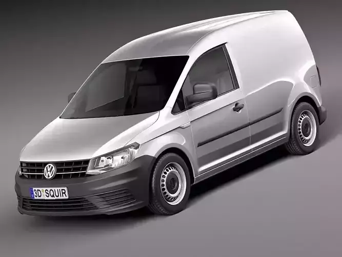 Volkswagen Caddy Cargo VAN 2016 3D model Volkswagen Caddy Cargo VAN 2016 3D model