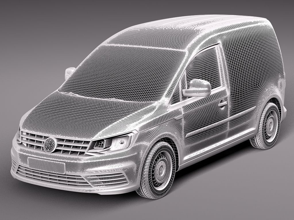 Volkswagen Caddy Cargo VAN 2016 3D model_8