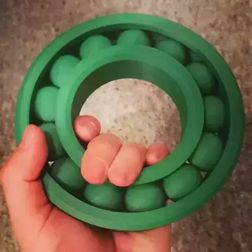Large Print-in-place Ball Bearing  Free 3D print model