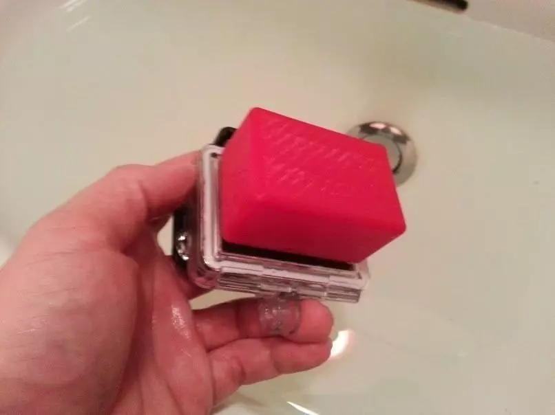 Floation Cube for GoPro NinjaFlex Free 3D print model