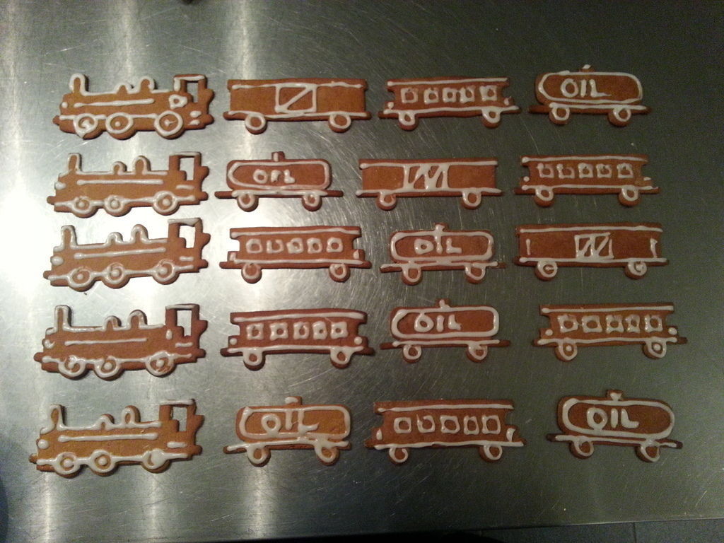 Train Set Cookie Cutters Free 3D print model_1