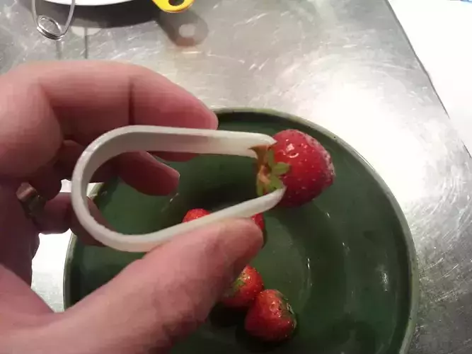 Strawberry Stem Remover Free 3D print model