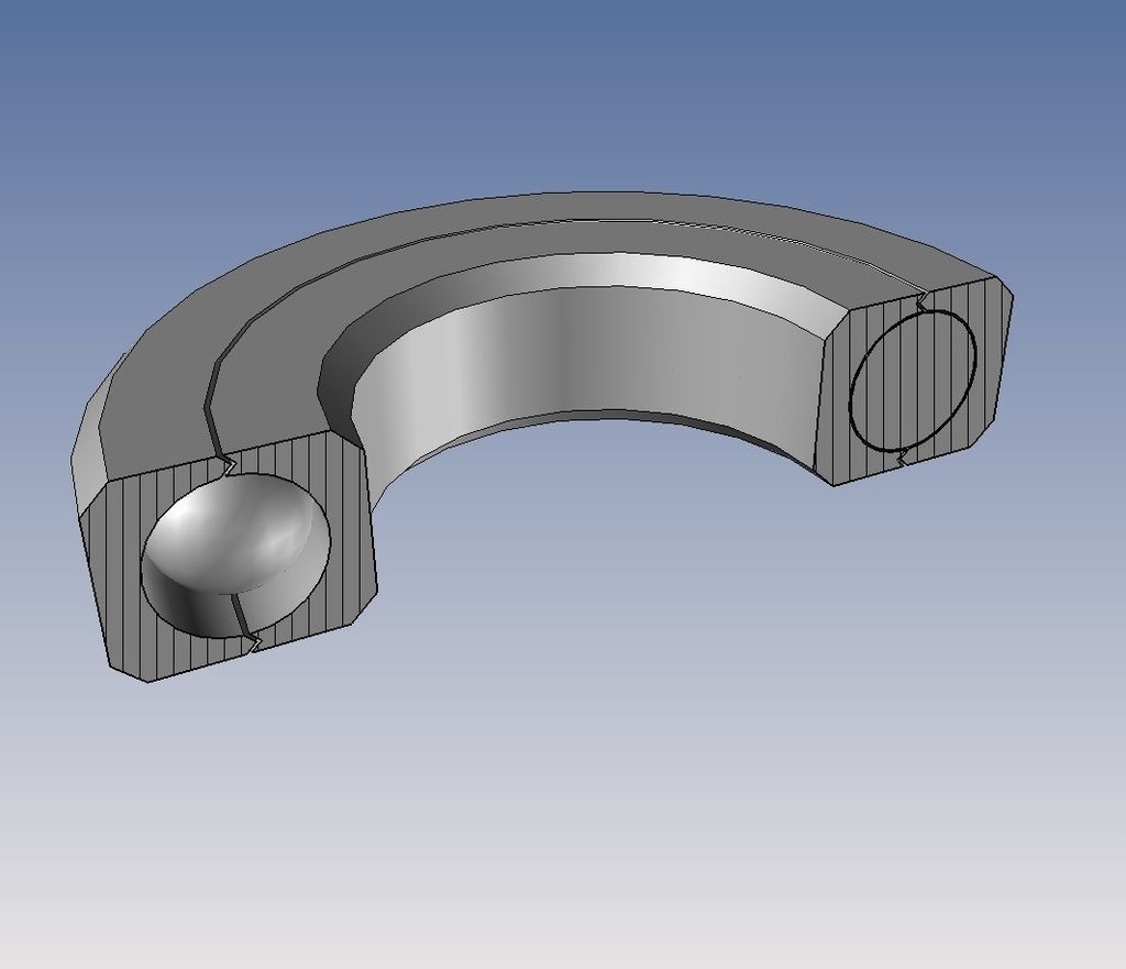 Sealed Ball Bearing a challenge Free 3D print model_2