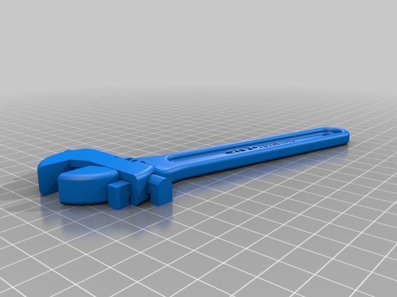 Fully assembled 3D printable wrench 2 Free 3D print model_2