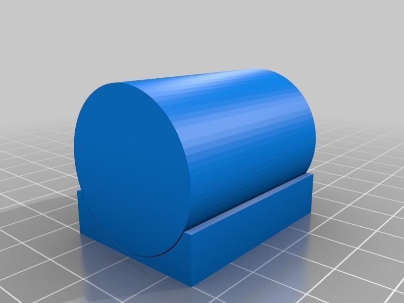 3Dprint a near perfect cylinder lying down Free 3D print model_1