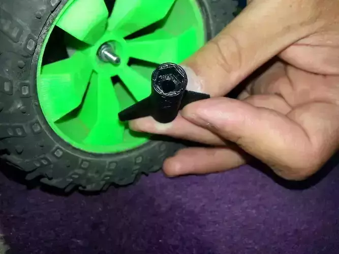 OpenRC Wheel Nut Wrench 2 Free 3D print model