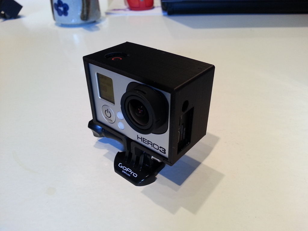 GoPro Hero 3 Frame For Back Pack 2 Free 3D print model_2