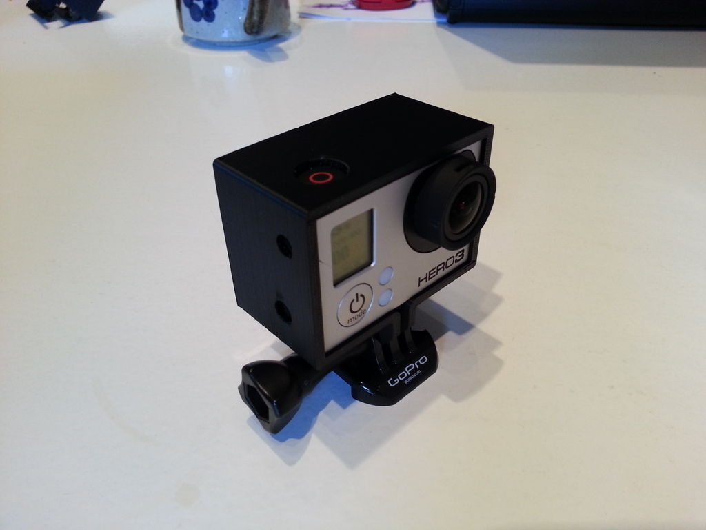 GoPro Hero 3 Frame For Back Pack 2 Free 3D print model_3