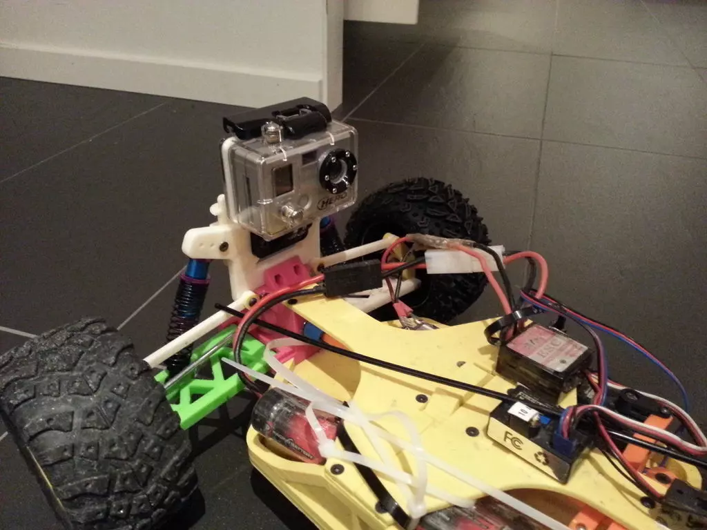 GoPro Mount for OpenRC Truggy RC Car Free 3D print model