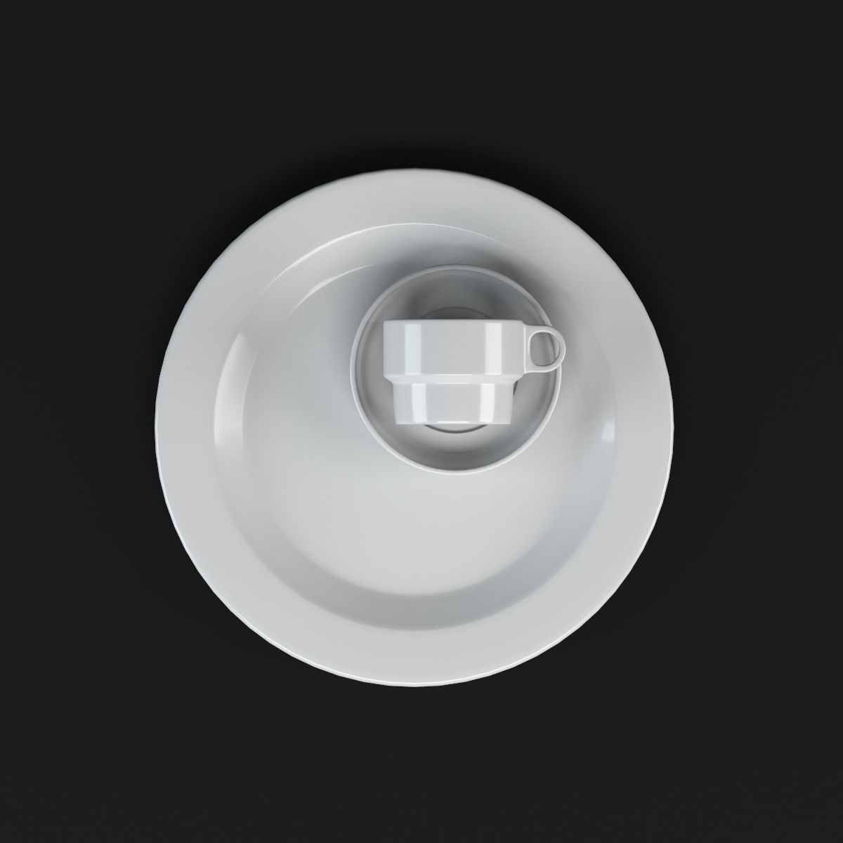 Porcelain Tableware Set TC100 3D model_3