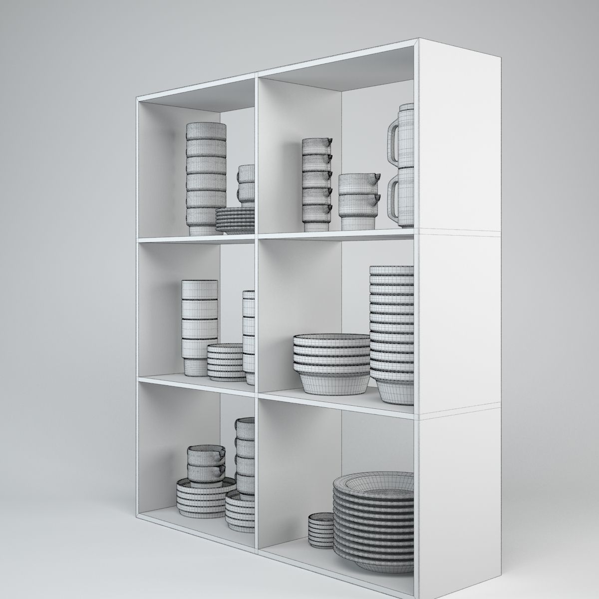 Porcelain Tableware Set TC100 3D model_9