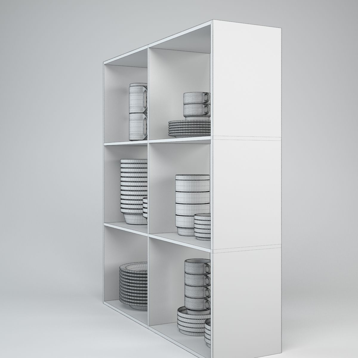 Porcelain Tableware Set TC100 3D model_7