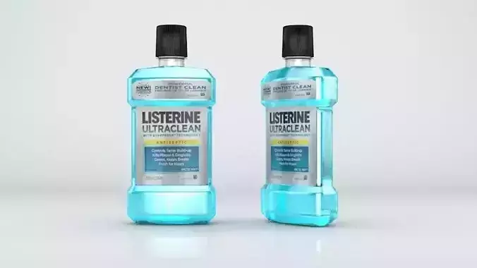 Listerine Bottle Pack C4D 3D model