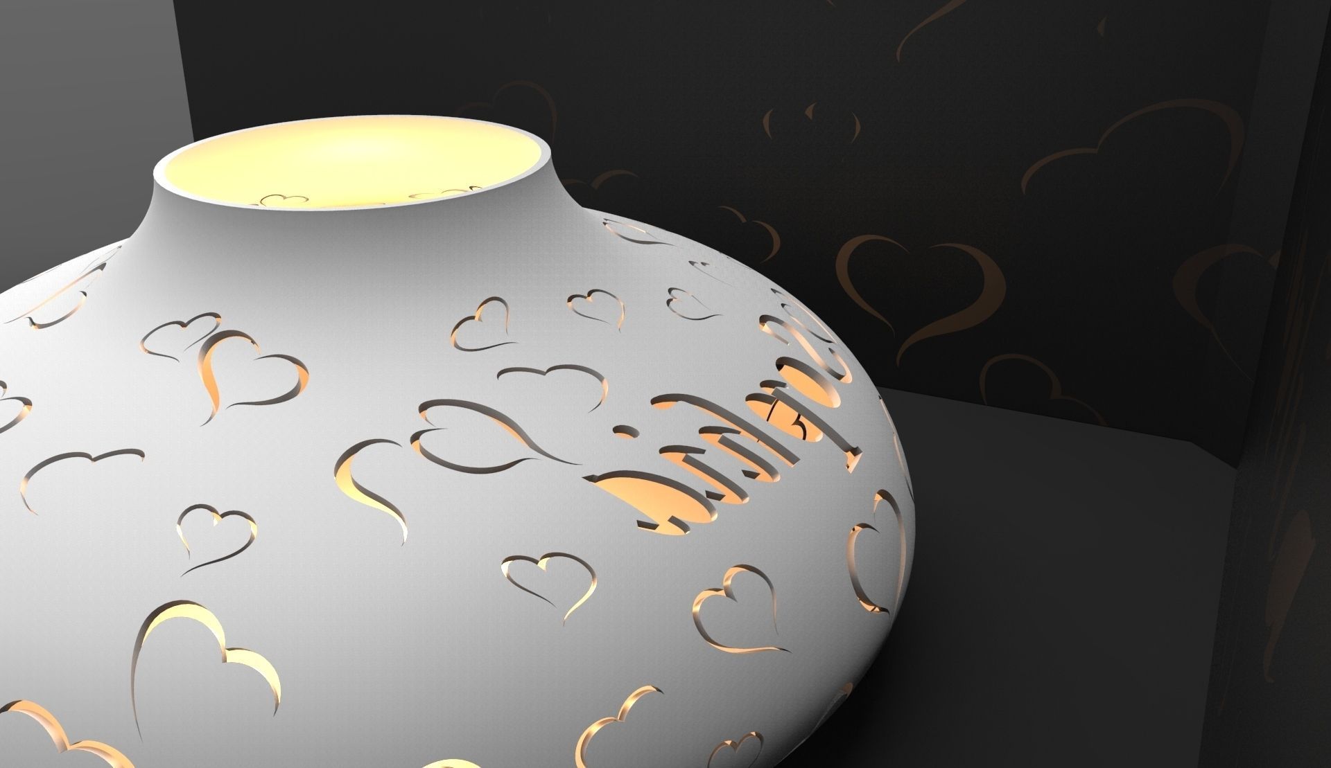 Candle holder 3D print model_2