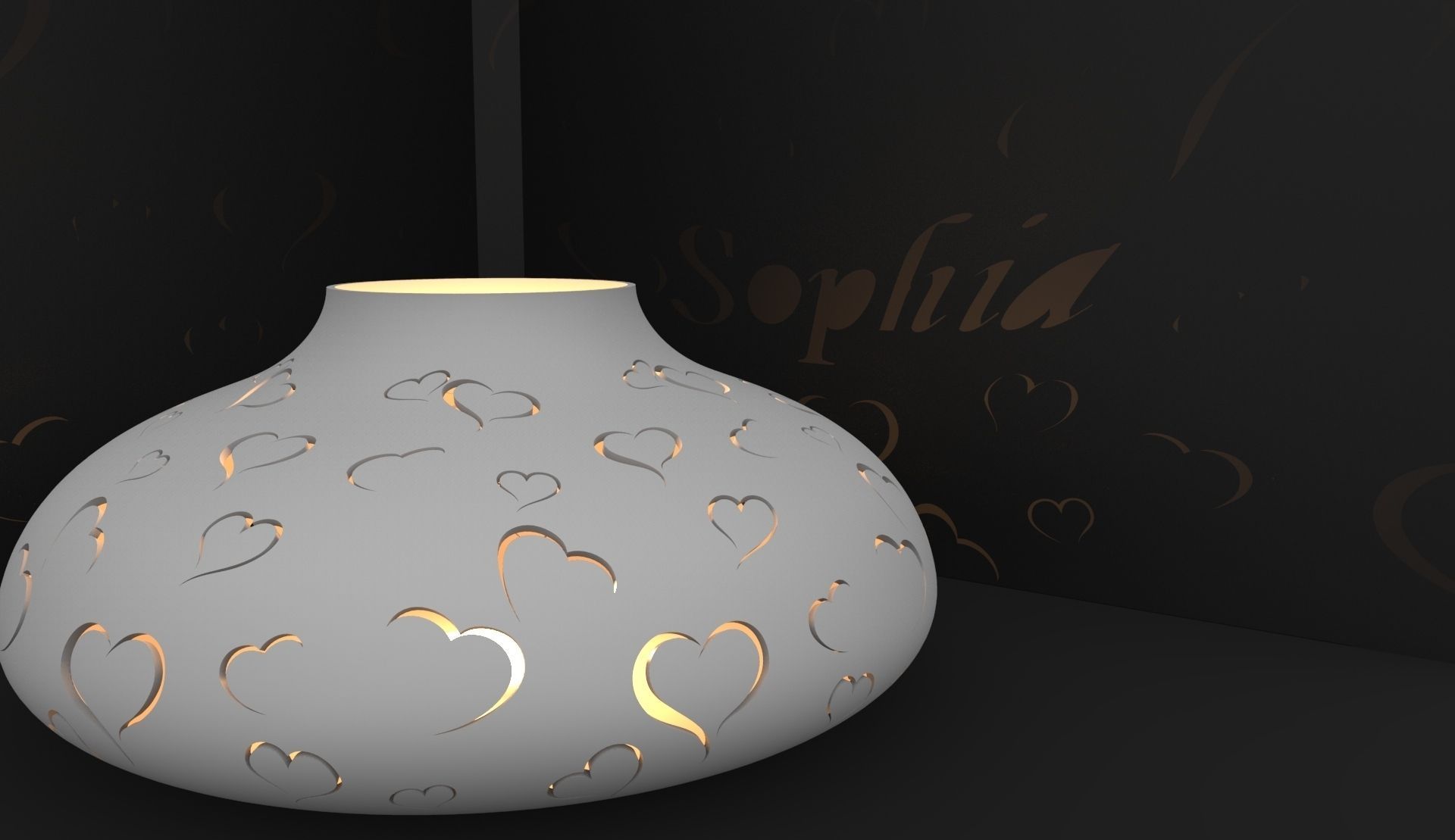 Candle holder 3D print model_1