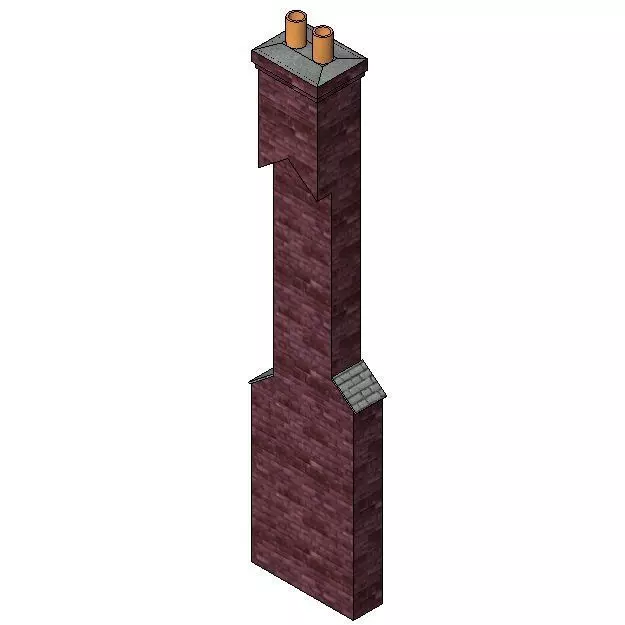 Chimney - Full Height 1 Free 3D model
