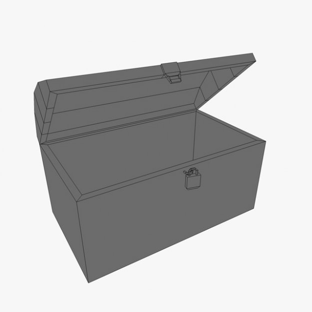 Low Poly Storage Props 3D model_7