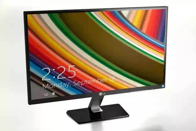 LCD Monitor LG 23 3D model