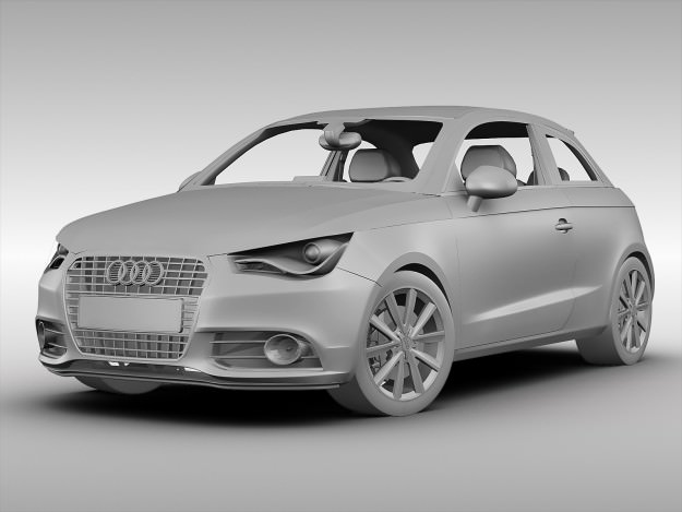 Audi A1 2012 3D model_6
