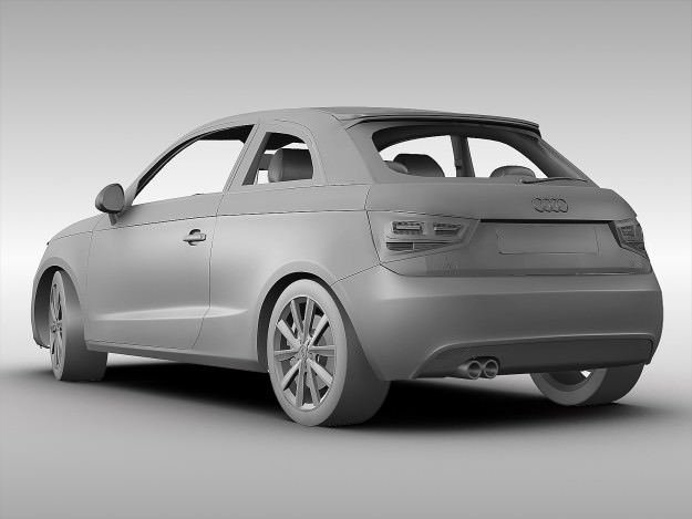 Audi A1 2012 3D model_7