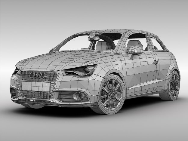 Audi A1 2012 3D model_8