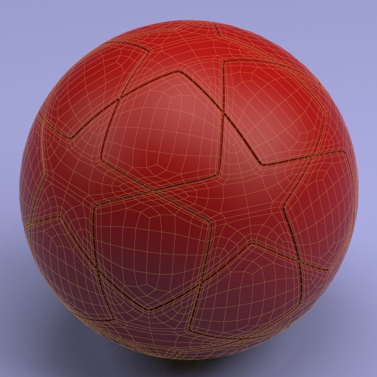 Championship Soccerball STL 3D print model_1