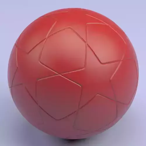Championship Soccerball STL 3D print model
