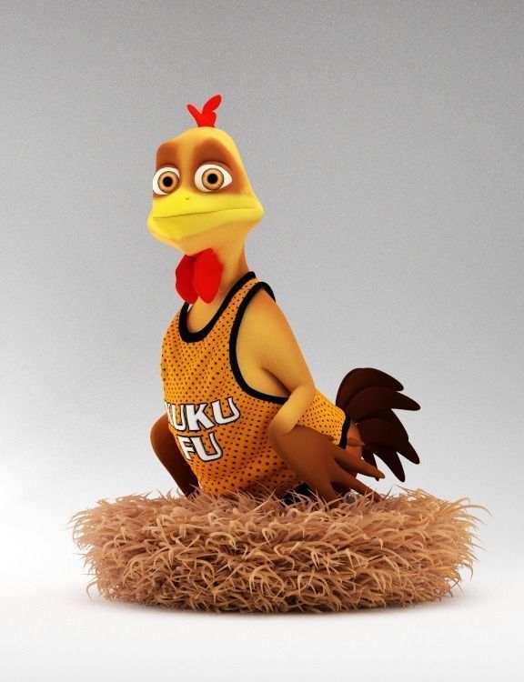Stylized Chicken 3D model_0