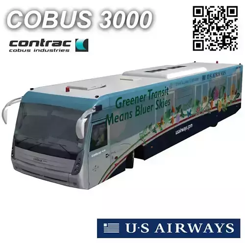 Cobus 3000 Philadelphia US Airways Low-poly 3D model