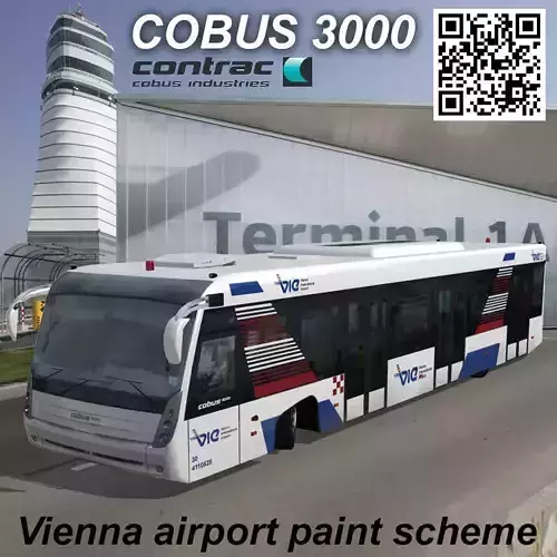 Cobus 3000 Vienna Airport Low-poly 3D model