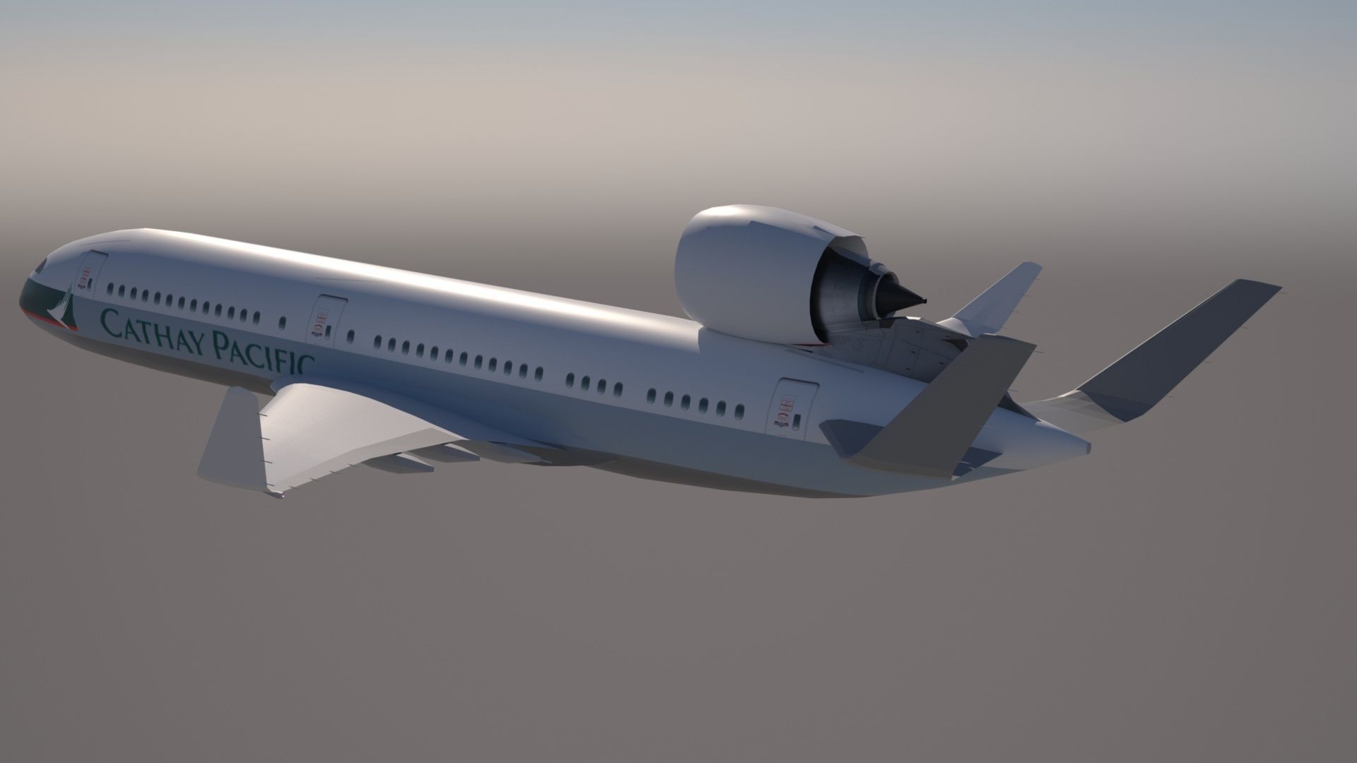 V101LR Experimental Aircraft Design Low-poly 3D model_4