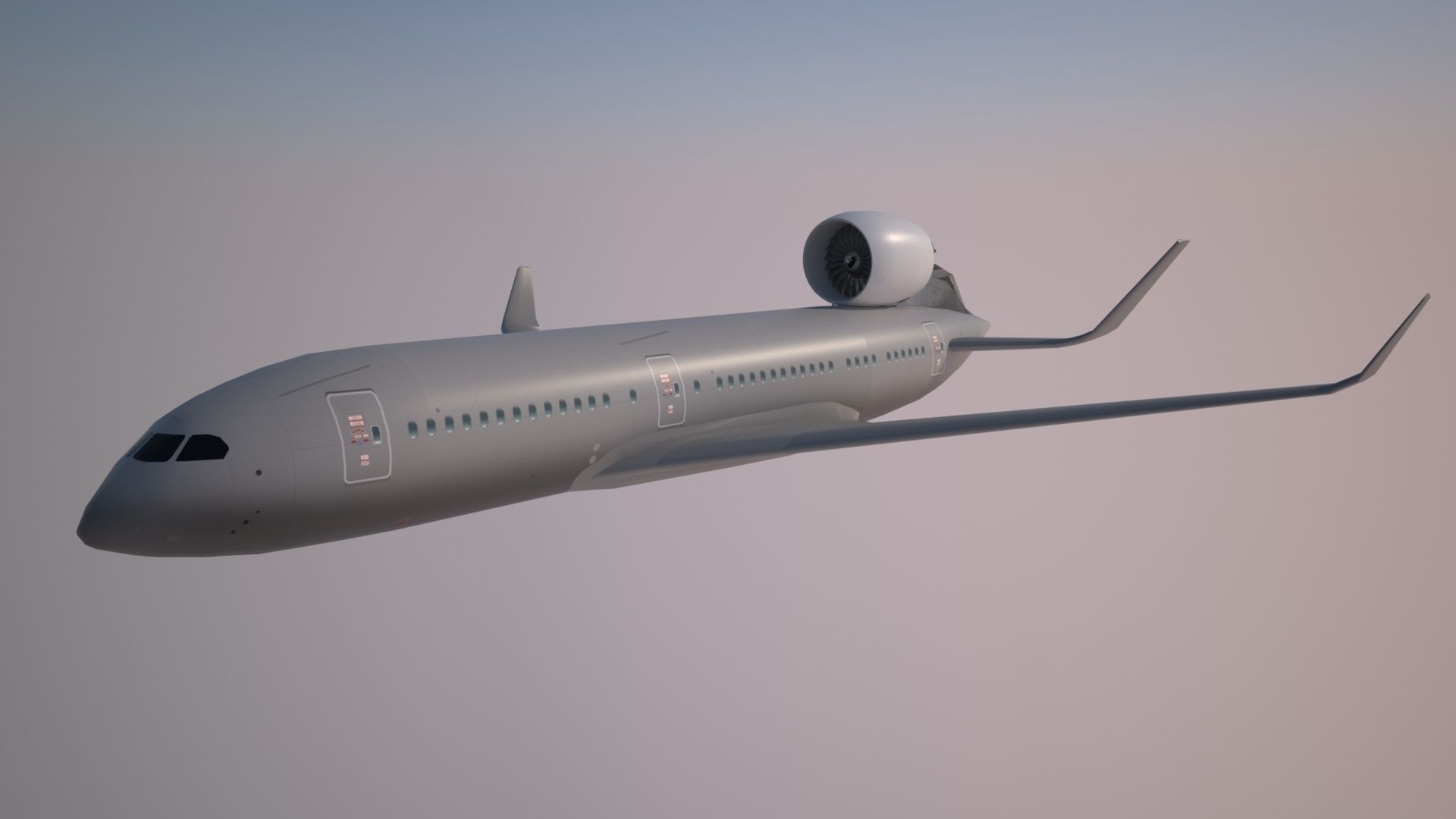 V101LR Experimental Aircraft Design Low-poly 3D model_3