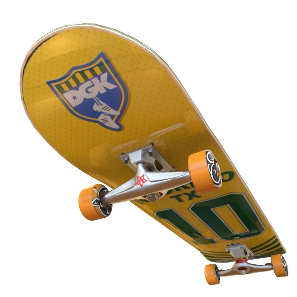 skateboard Low-poly 3D model_9