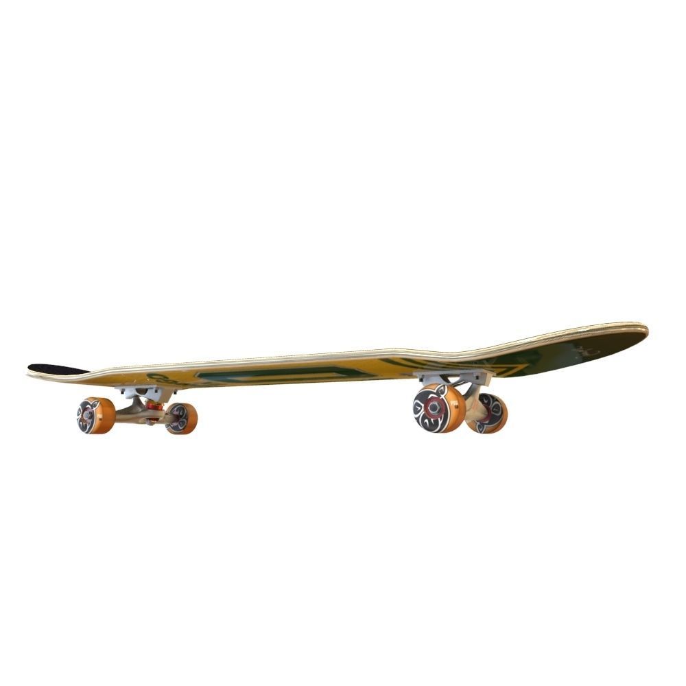 skateboard Low-poly 3D model_14