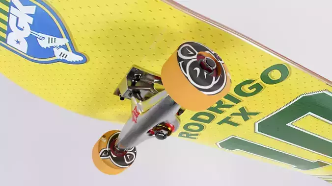 skateboard Low-poly 3D model