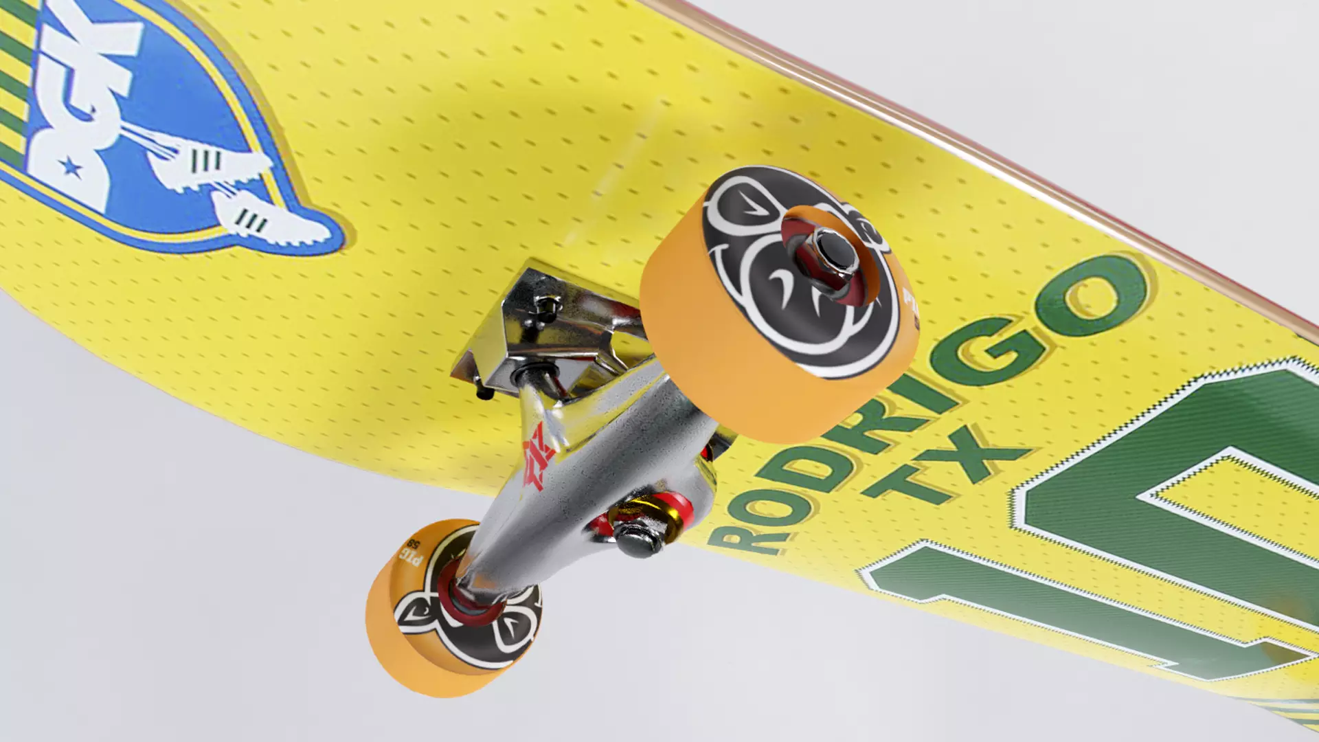 skateboard Low-poly 3D model_0