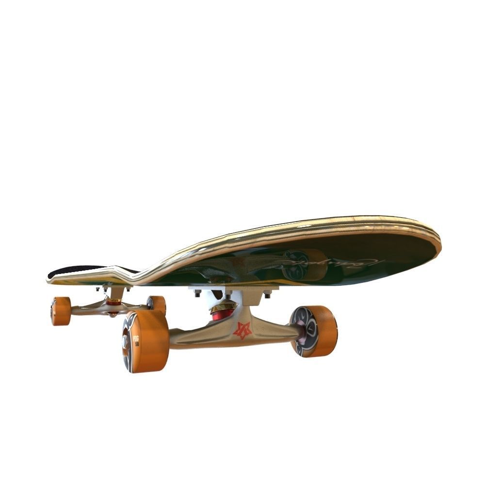 skateboard Low-poly 3D model_13