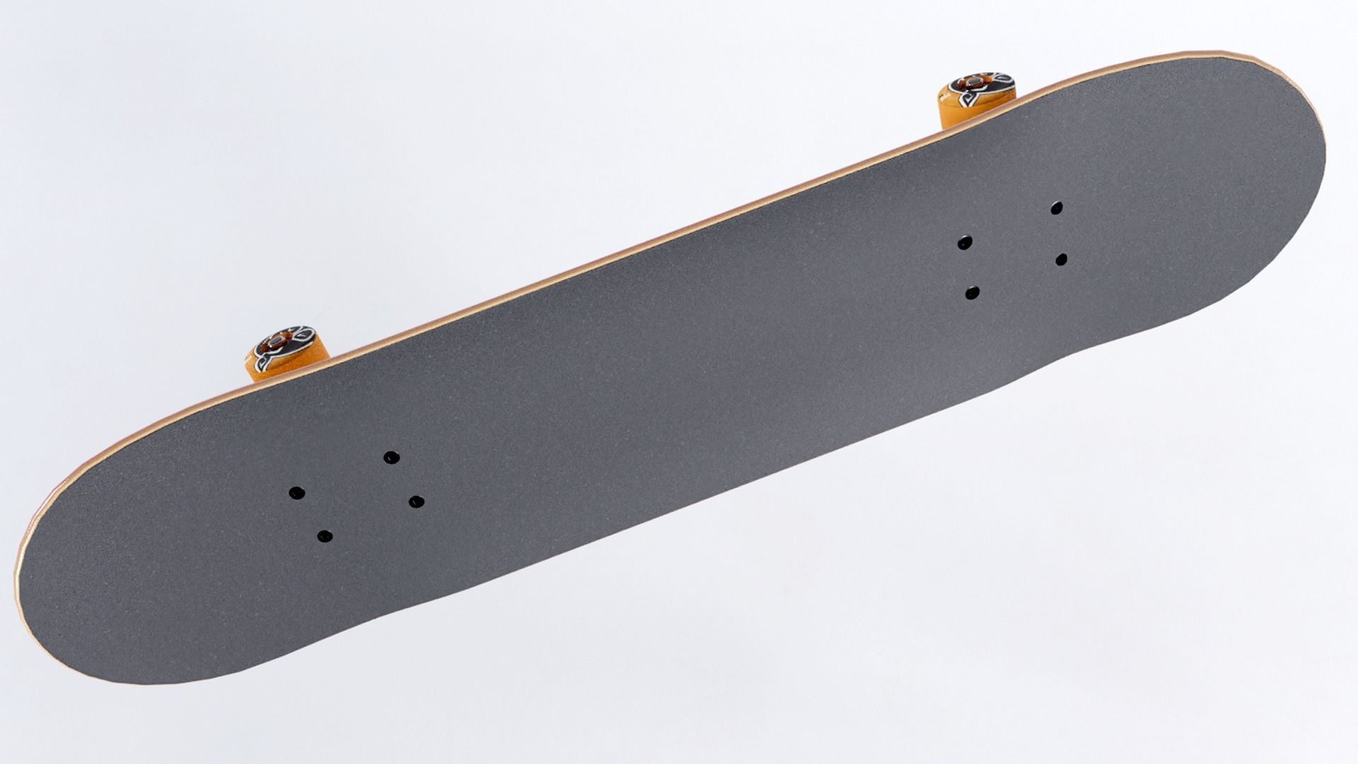 skateboard Low-poly 3D model_6