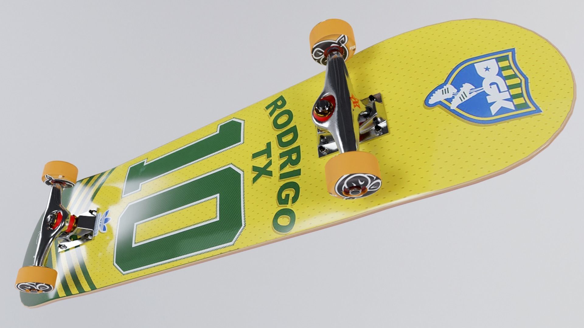 skateboard Low-poly 3D model_1