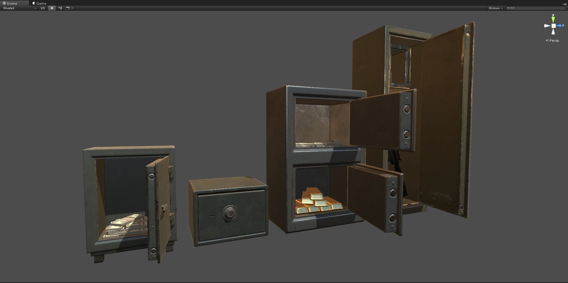 Lockers Pack vol1 Low-poly 3D model_7