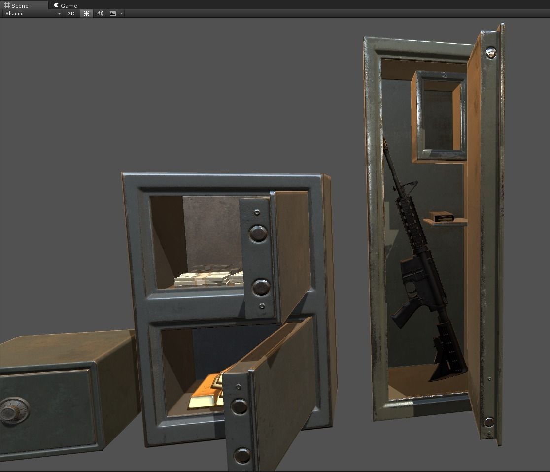 Lockers Pack vol1 Low-poly 3D model_11